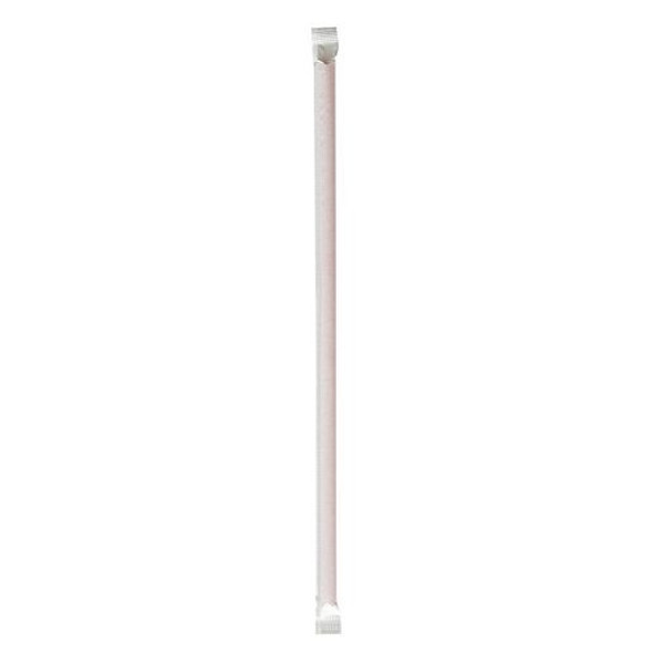 Wrapped Jumbo Straws, 10.25", Polypropylene, Red, 2,000/Carton