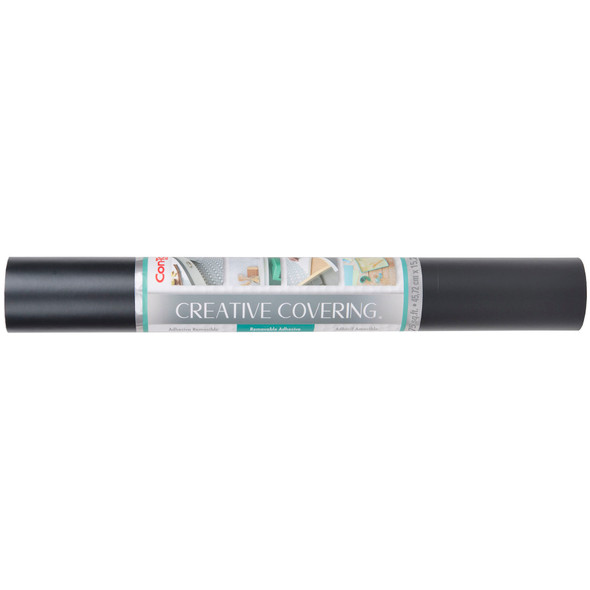 Creative Covering™ Adhesive Covering, Black, 18" x 50 ft Creative Covering™ Adhesive Covering, Black, 18" x 50 ft