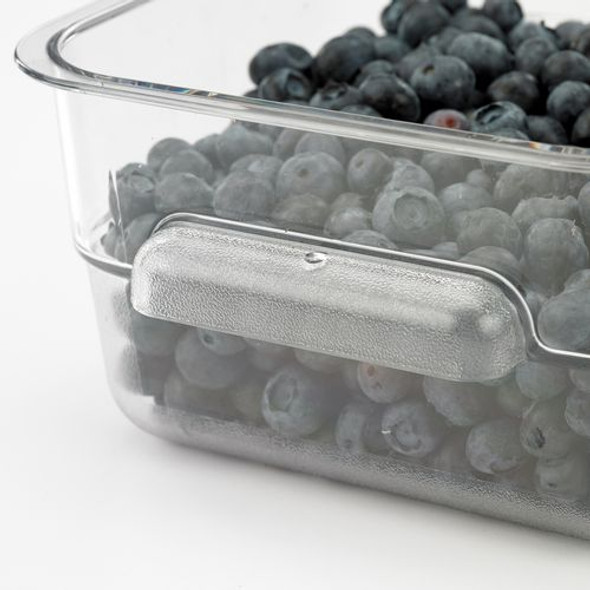 Squares Polycarbonate Food Storage Container, 2 qt,  7.13 x 7.13 x  3.8, Clear, Plastic Squares Polycarbonate Food Storage Container, 2 qt,  7.13 x 7.13 x  3.8, Clear, Plastic