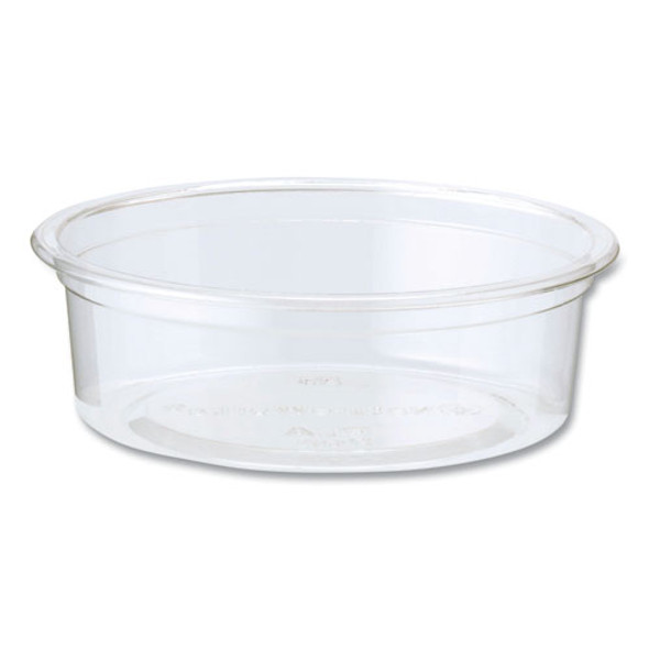 PLA Clear Cold Cups, Flat Style, 2 oz, Plastic, Clear, 2,000/Carton