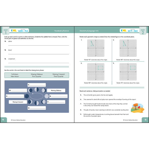 Summer Bridge Activities, Grade 8-9