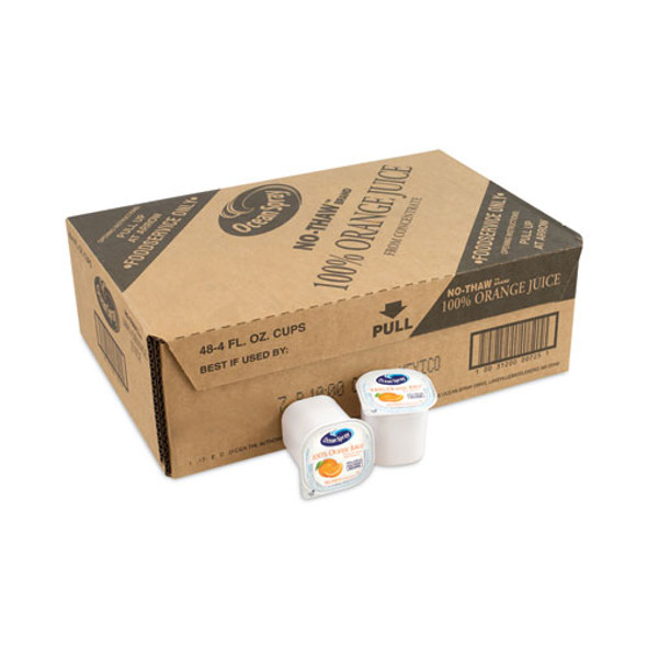 100% Juice, Orange, 4 oz Cup, 48/Box