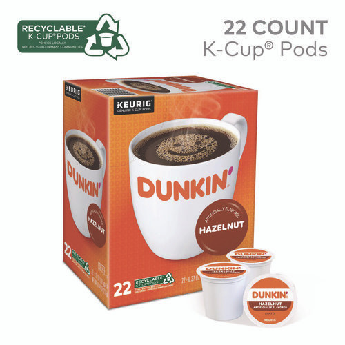 K-Cup Pods, Hazelnut, 22/Box
