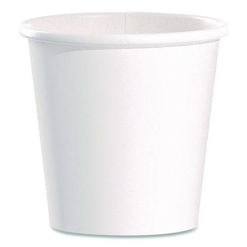 Paper Hot Cups, 4 oz, White, 50/Pack