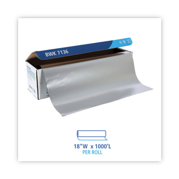 Heavy-Duty Aluminum Foil Roll, 87 Gauge, 18" x 1,000 ft