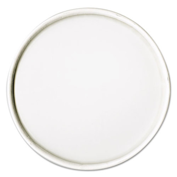 Spiral-Wound Paper Hot Cup Lids, Fits 16 oz Hot Cups, Paper, White, 25/Sleeve, 20 Sleeves/Carton