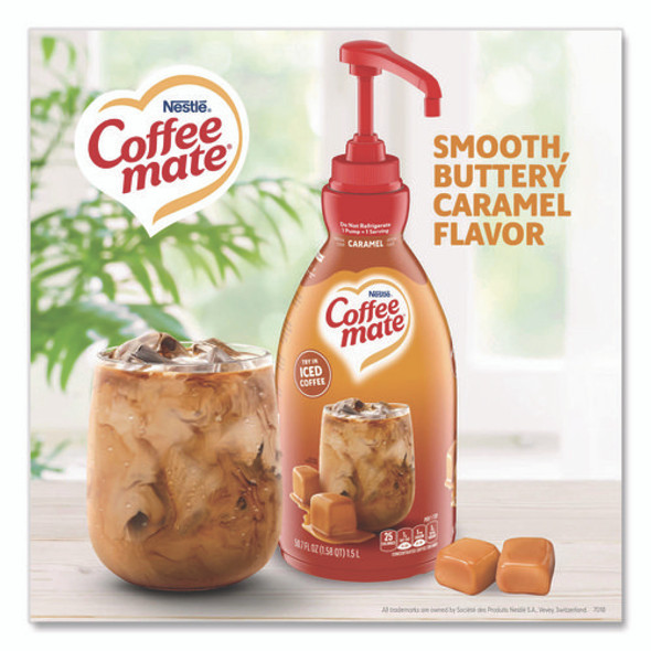 Liquid Creamer Pump Bottle, Caramel, 50.7 oz Pump Bottle Liquid Creamer Pump Bottle, Caramel, 50.7 oz Pump Bottle