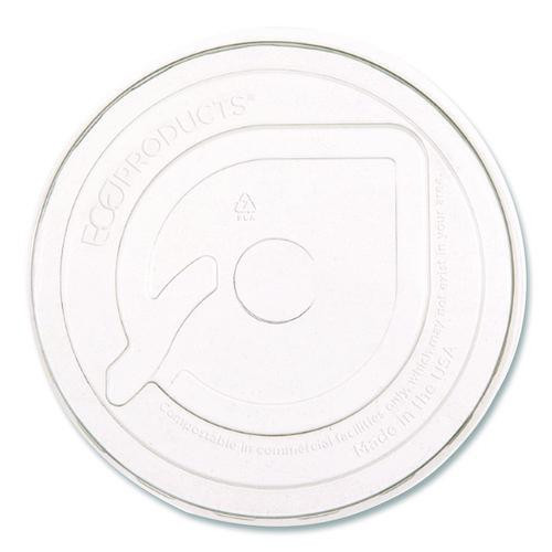 GreenStripe Cold Cup Flat Lids, Fits 9 oz to 24 oz Cold Cups, Plastic, Clear, 100/Pack, 10 Packs/Carton