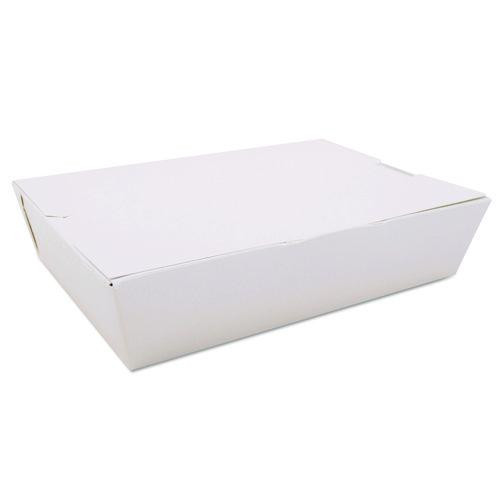 ChampPak Carryout Boxes, #2, 7.75 x 5.5 x 1.88, White, Paper, 200/Carton