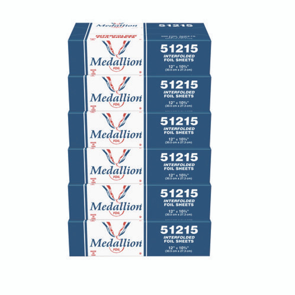 Medallion Interfolded Foil Sheets, 12 x 10.75, 500/Box, 6 Boxes/Carton Medallion Interfolded Foil Sheets, 12 x 10.75, 500/Box, 6 Boxes/Carton