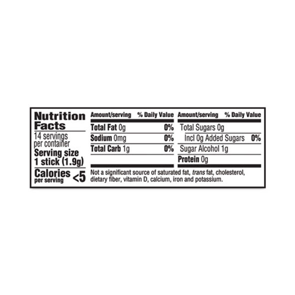Sugar-Free Gum, Perfect Peppermint, 14 Pieces/Pack, 12 Packs/Carton