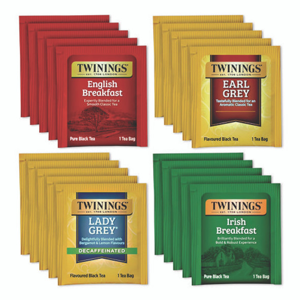 Black Tea Variety Pack, Assorted Flavors, 20/Box Black Tea Variety Pack, Assorted Flavors, 20/Box