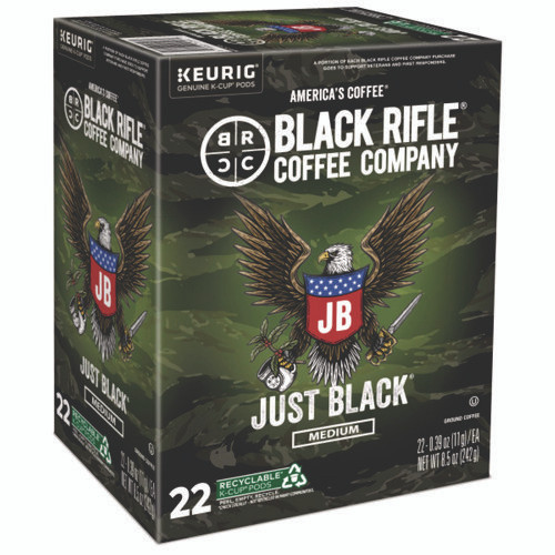 Just Black Coffee K-Cups, 88/Carton