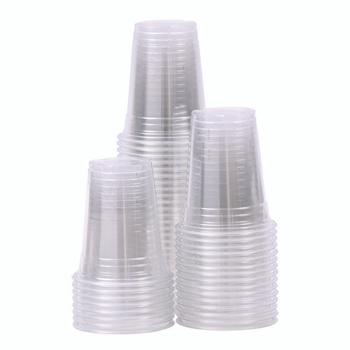Clear Plastic Cold Cups, 12 oz, 50/Sleeve, 20 Sleeves/Carton