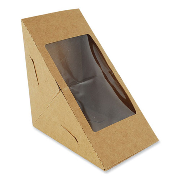 Window Sandwich Wedge Box, 2.96 x 4.70 x, White, Paper, 300/Carton