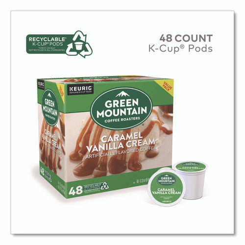 Caramel Vanilla Cream Coffee K-Cups, 0.33 oz, 48/Box