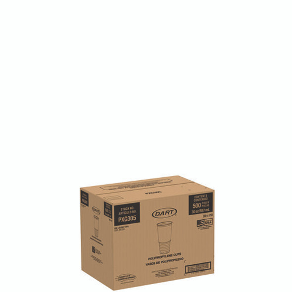 Conex ClearPro Plastic Cold Cups, 30 oz, Clear, 25/Bag, 20 Bags/Carton