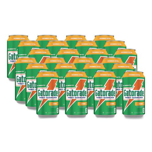 Thirst Quencher Can, Orange, 11.6oz Can, 24/Carton