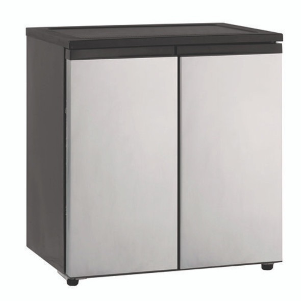 5.5 CF Side by Side Refrigerator/Freezer, Black/Platinum
