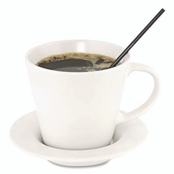 Wrapped Polypropylene Stirrers, 7.75", Black, 500/Box Wrapped Polypropylene Stirrers, 7.75", Black, 500/Box