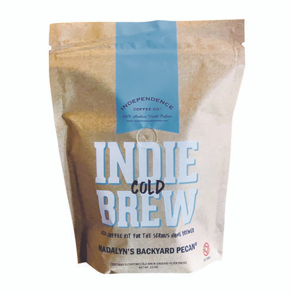 Indie Cold Brew Madalyn's Backyard Pecan Filter Pack, 12 oz Bag Indie Cold Brew Madalyn's Backyard Pecan Filter Pack, 12 oz Bag