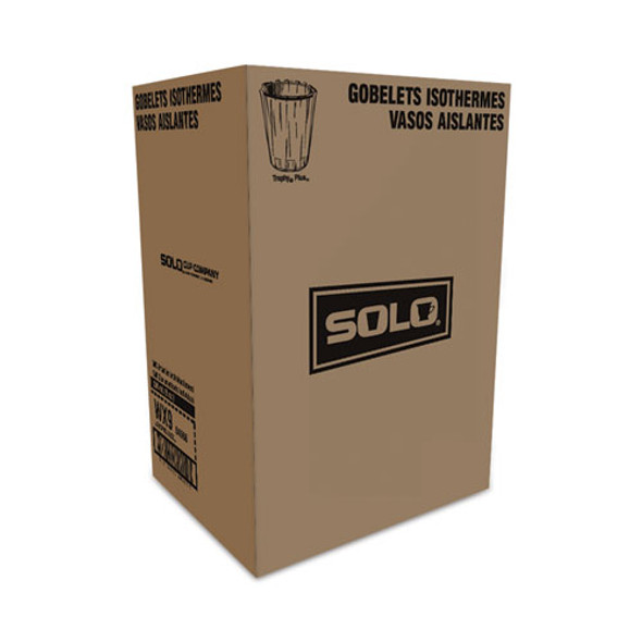 Trophy Plus Dual Temperature Insulated Cups in Symphony Design, 9 oz, Foam, Beige/White/Red, 900/Carton