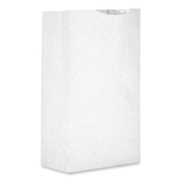 Grocery Paper Bags, #2 Size, 4.13" x 2.63" x 7.88", White, 500/Bundle