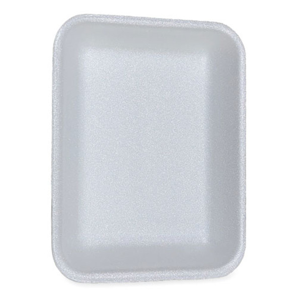 Meat Trays, #3P, 8.7 x 6.6 x 1.1, White, Foam, 400/Carton Meat Trays, #3P, 8.7 x 6.6 x 1.1, White, Foam, 400/Carton