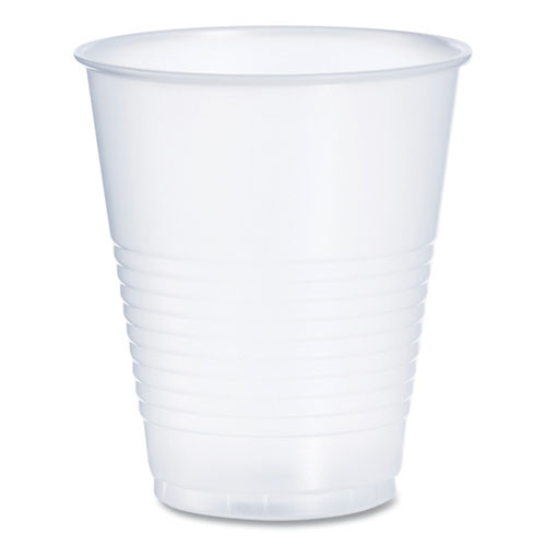 High-Impact Polystyrene Squat Cold Cups, 12 oz, Plastic, Translucent, 50/Sleeve, 20 Sleeves/Carton