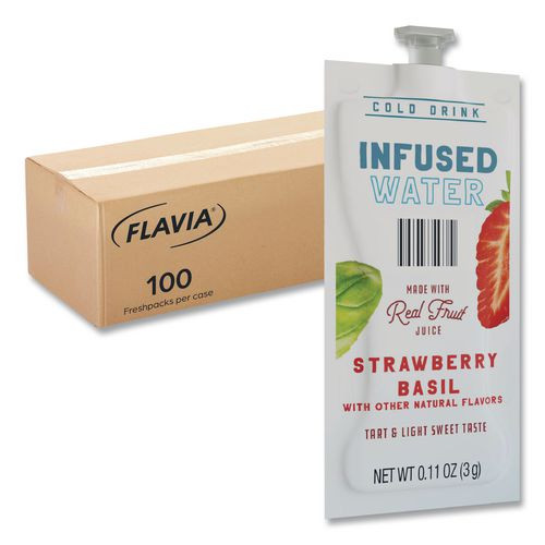 Strawberry Basil Infused Water Freshpack, 100/Carton