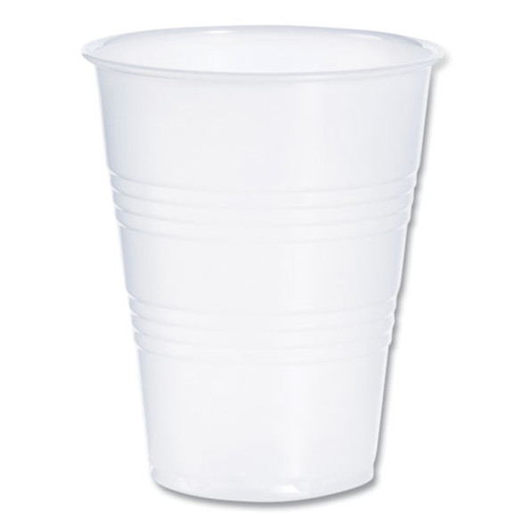 High-Impact Polystyrene Cold Cups, 9 oz, Plastic, Translucent, 100/Sleeve, 25 Sleeves/Carton