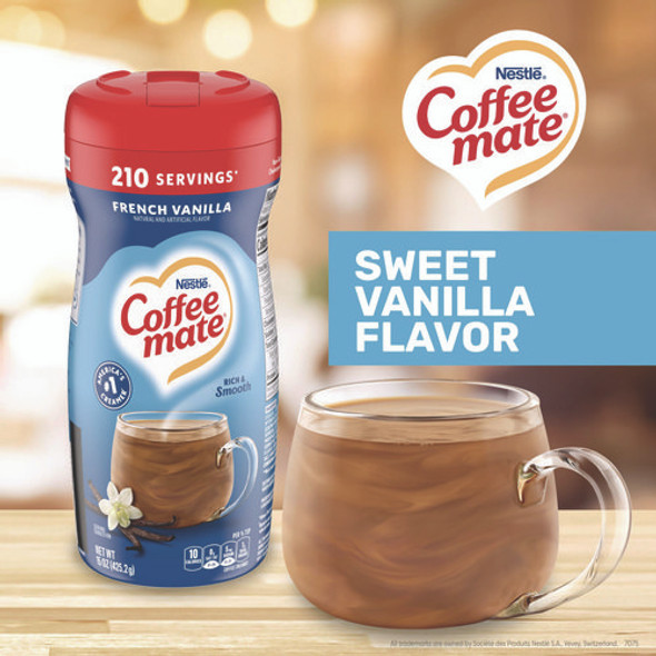 French Vanilla Creamer Powder, 15 oz Canister