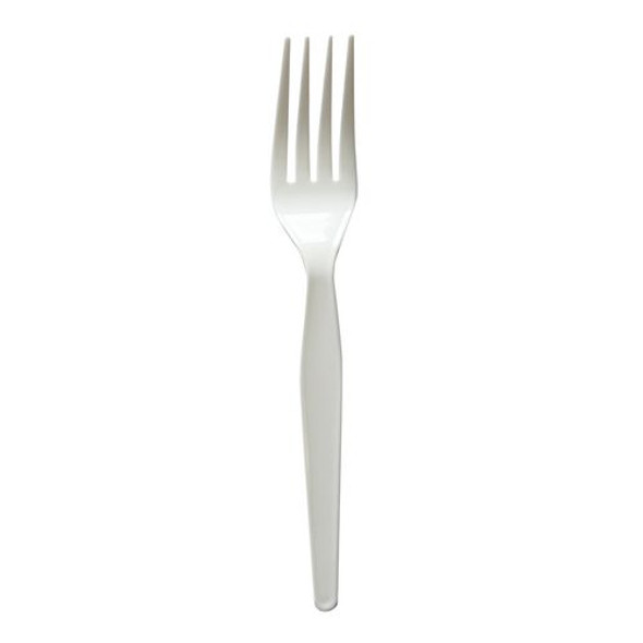 Heavyweight Wrapped Polystyrene Cutlery, Fork, Plastic, White, 1,000/Carton Heavyweight Wrapped Polystyrene Cutlery, Fork, Plastic, White, 1,000/Carton