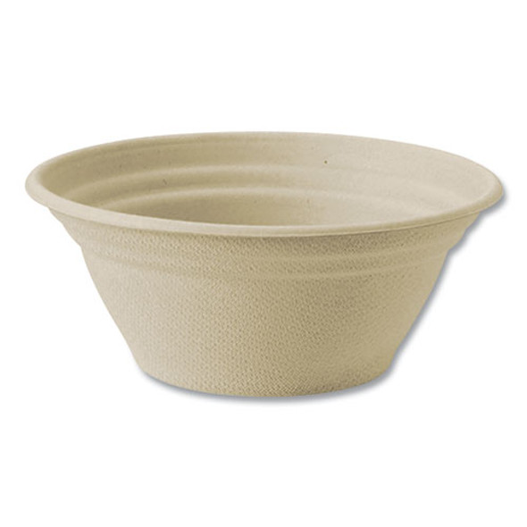 Fiber Bowls, 8 oz, 4.5" Diameter x 1.8" h, Natural, Paper, 1,000/Carton