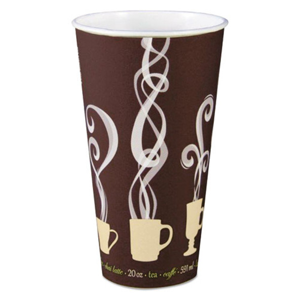 Thermoguard Insulated Paper Hot Cups, 20 oz, Steam Print Design, 600/Carton Thermoguard Insulated Paper Hot Cups, 20 oz, Steam Print Design, 600/Carton