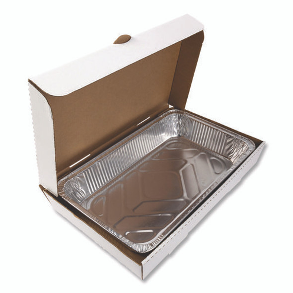 Catering Boxes, 13 x 21 x 3, White, Paper, 50/Carton