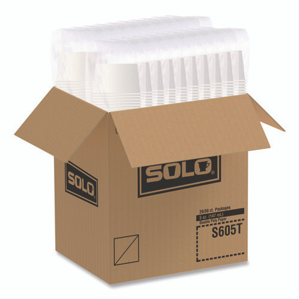 Double Poly Paper Food Containers, 5 oz, 3.38" Diameter x 2.01"h, White, Paper, 1,000/Carton Double Poly Paper Food Containers, 5 oz, 3.38" Diameter x 2.01"h, White, Paper, 1,000/Carton