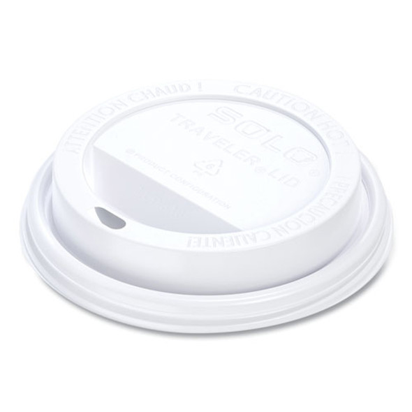 Traveler Cappuccino Style Dome Lid, Fits 10 oz to 24 oz Hot Cups, Plastic, White, 100/Pack, 10 Packs/Carton Traveler Cappuccino Style Dome Lid, Fits 10 oz to 24 oz Hot Cups, Plastic, White, 100/Pack, 10 Packs/Carton