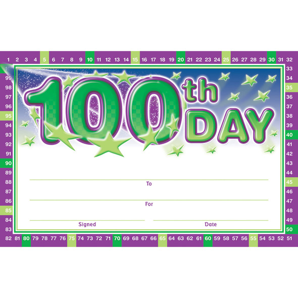 100th Day Anytime Awards, 36 Per Pack, 6 Packs