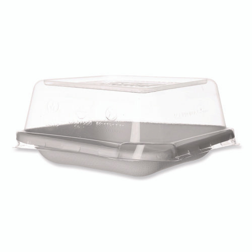WorldView Renewable Molded Fiber Containers, 10 oz, 5.04 x 5.04 x 1.09, White, 800/Carton