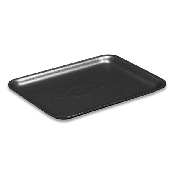 Supermarket Tray, #4PZ, 9.25 x 7.25 x 1.38, Black, Foam, 400/Carton Supermarket Tray, #4PZ, 9.25 x 7.25 x 1.38, Black, Foam, 400/Carton