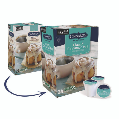 Cinnabon Classic Cinnamon Roll Coffee K-Cups, 24/Box