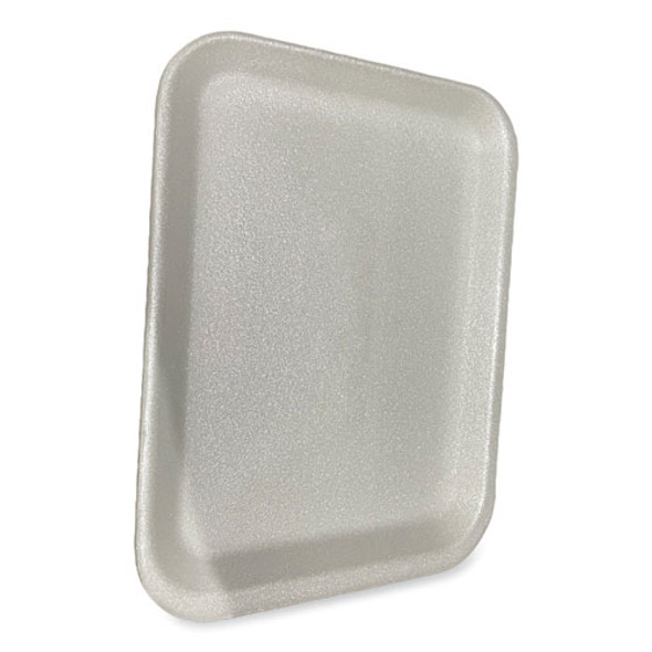 Meat Trays, #4S, 9.5 x 7.25 x 0.5, White, Foam, 500/Carton Meat Trays, #4S, 9.5 x 7.25 x 0.5, White, Foam, 500/Carton