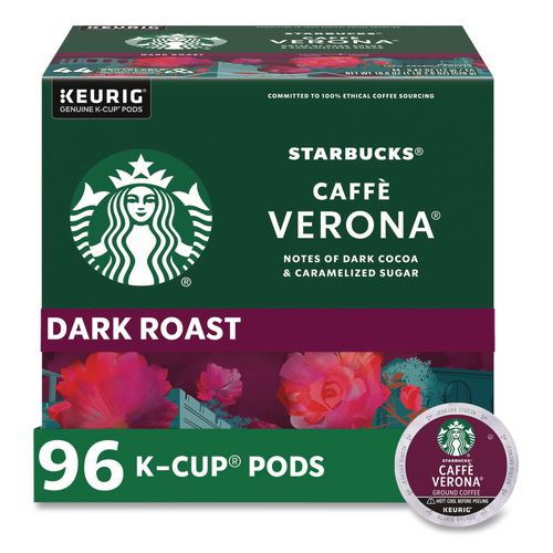 Caffe Verona Coffee K-Cups Pack, 24/Box, 4 Boxes/Carton