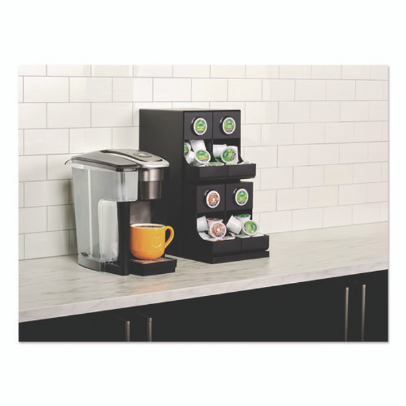 K-Cup Organizer, 4-Compartment, Black