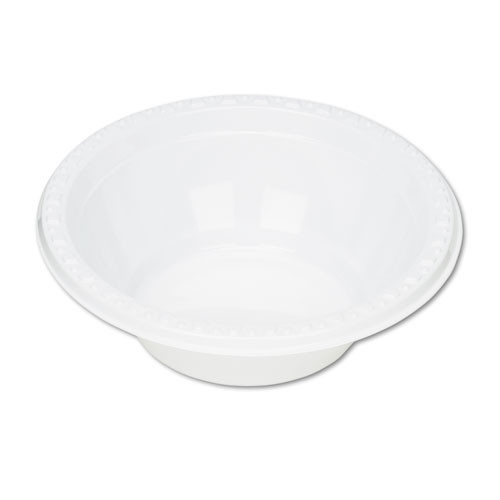 Plastic Dinnerware, Bowl, 5 oz, White, 125/Pack