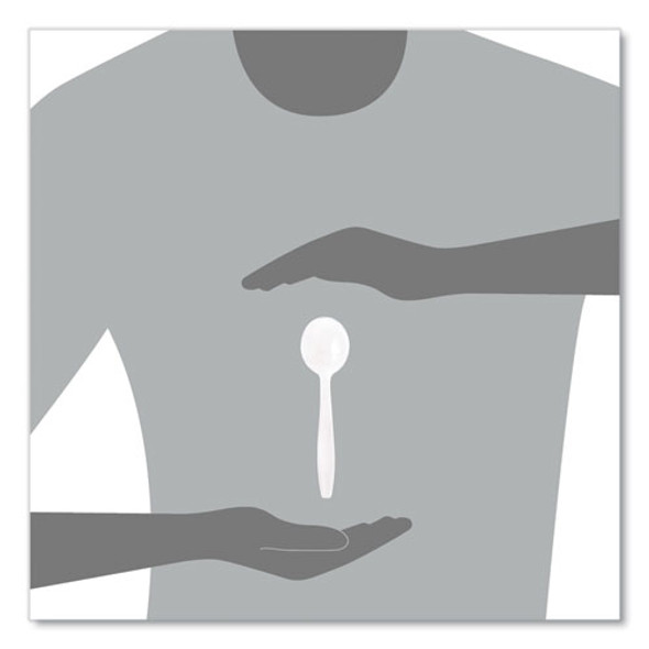 Guildware Extra Heavyweight Plastic Cutlery, Soup Spoon, Clear, 1,000/Carton Guildware Extra Heavyweight Plastic Cutlery, Soup Spoon, Clear, 1,000/Carton