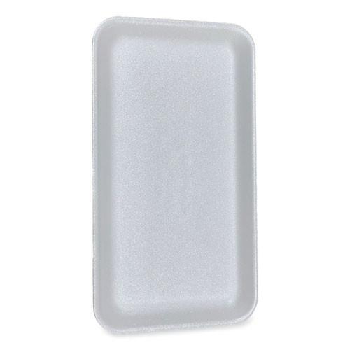 Meat Trays, #1525, 14.5 x 8 x 0.75, White, Foam, 250/Carton