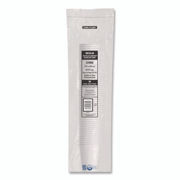 Recycled Content PCF Paper Hot Cups, ProPlanet Seal, 10 oz, White, 50/Pack Recycled Content PCF Paper Hot Cups, ProPlanet Seal, 10 oz, White, 50/Pack