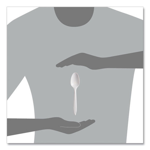 Regal Mediumweight Cutlery, Full-Size, Spoon, Plastic, White, 1,000/Carton Regal Mediumweight Cutlery, Full-Size, Spoon, Plastic, White, 1,000/Carton